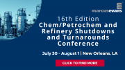 16th Edition Chem/Petrochem and Refinery Shutdowns and Turnarounds Conference