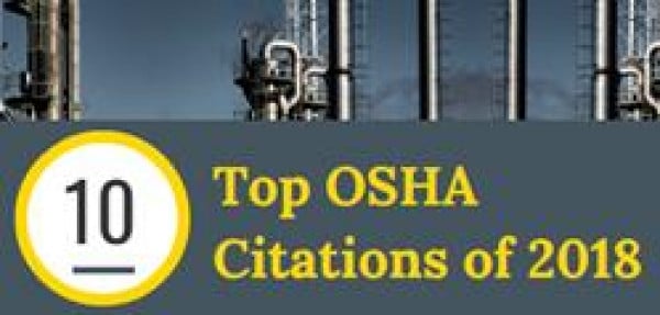 OSHA's Top 10 Safety and Health Violations for 2018