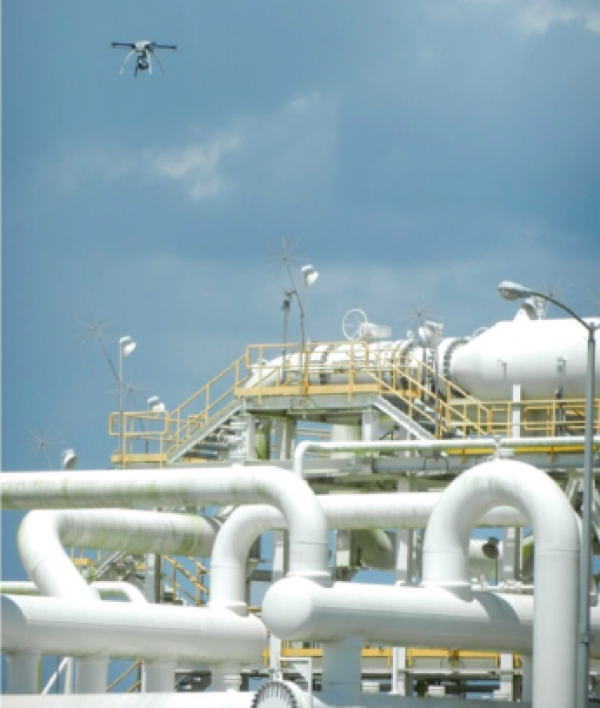 Drone Inspection and NDT in the Oil, Gas and Petrochemical Industry