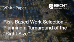 Risk-Based Work Selection – Planning a Turnaround of the “Right Size”