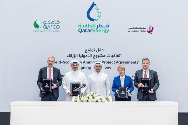 QatarEnergy to Build the World's Largest Blue Ammonia Facility