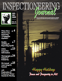 November/December 2009 Inspectioneering Journal